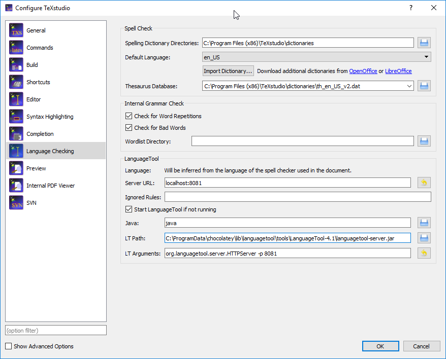 language-tool-configuration